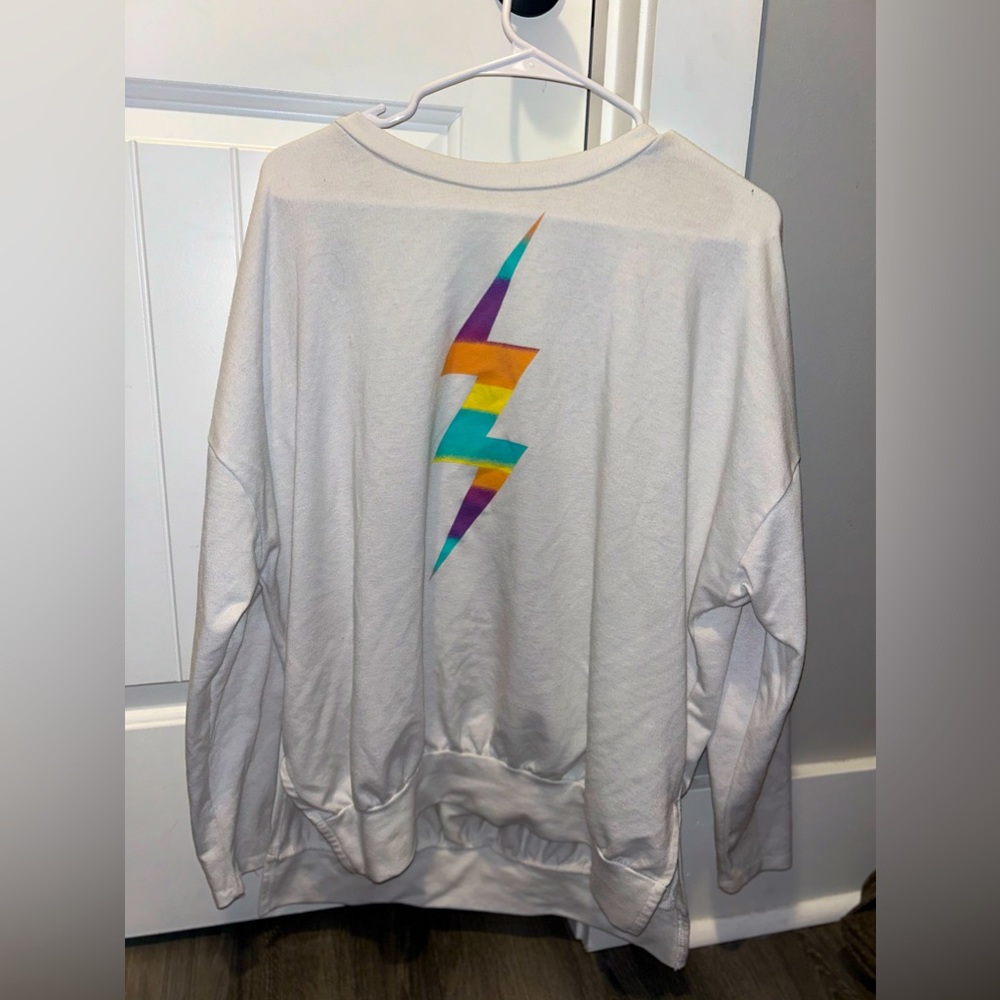 Super cute lighting bolt sweatshirt!
